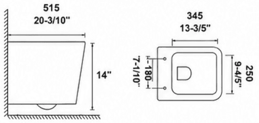 East Blue HW-18001-L product dimensions